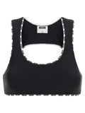 Moschino Bicolor Polyamide Sport Bra