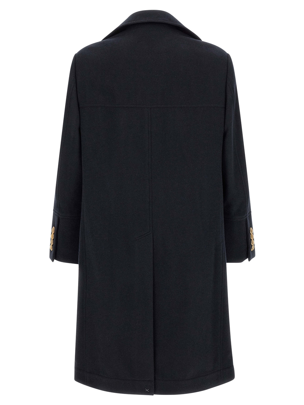 Brunello Cucinelli Blue Cashmere Coat