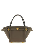 Tod's Gray Calfskin Tote Bag
