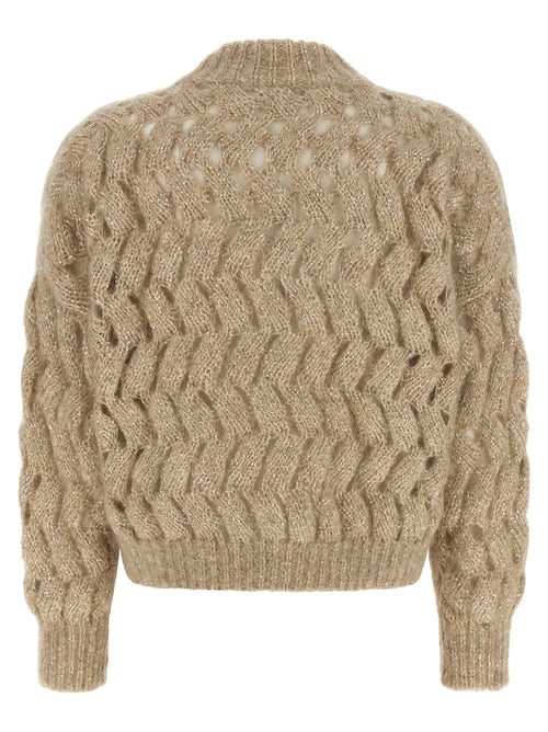 Brunello Cucinelli Beige Wool Cardigan