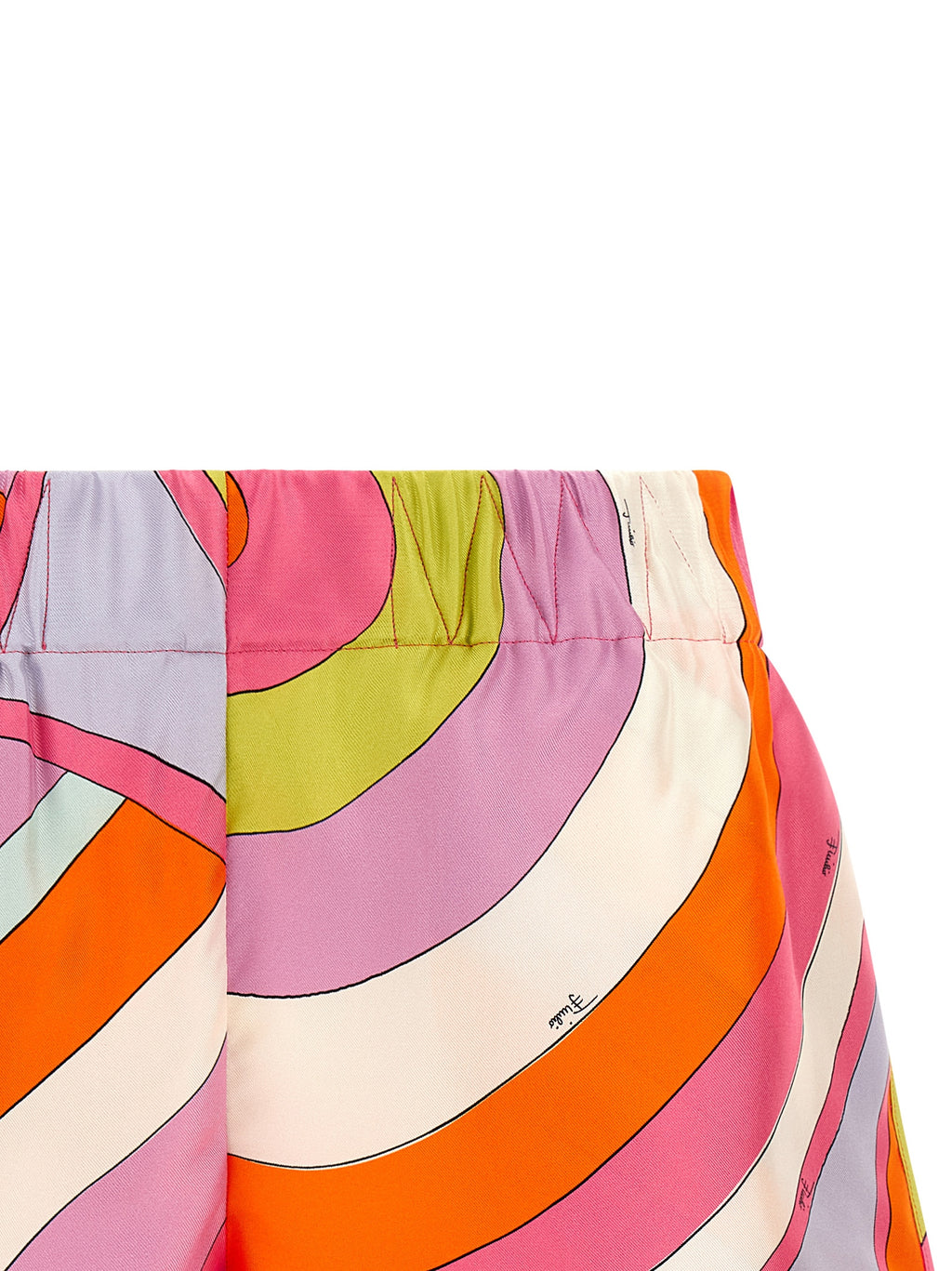 Emilio Pucci Multicolor Silk Bermuda Shorts
