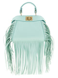 Fendi Bicolor Lamb Leather Handbag