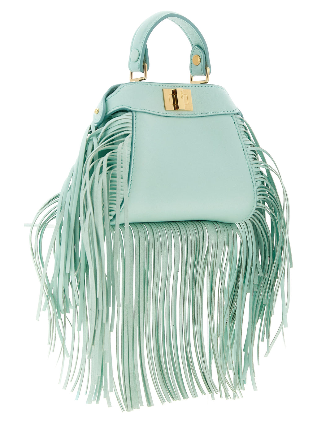 Fendi Bicolor Lamb Leather Handbag