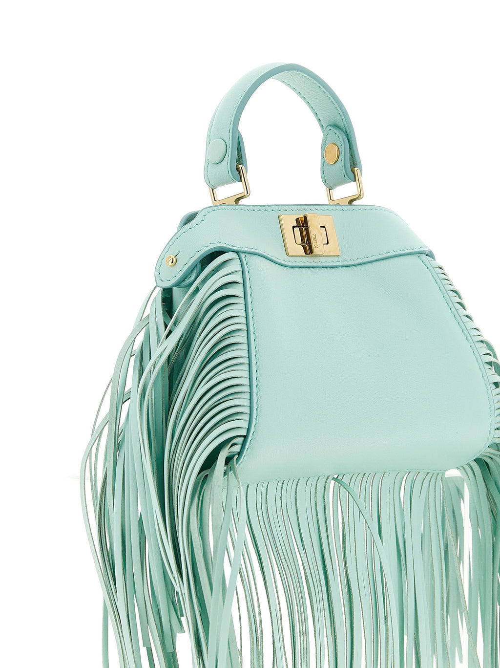 Fendi Bicolor Lamb Leather Handbag