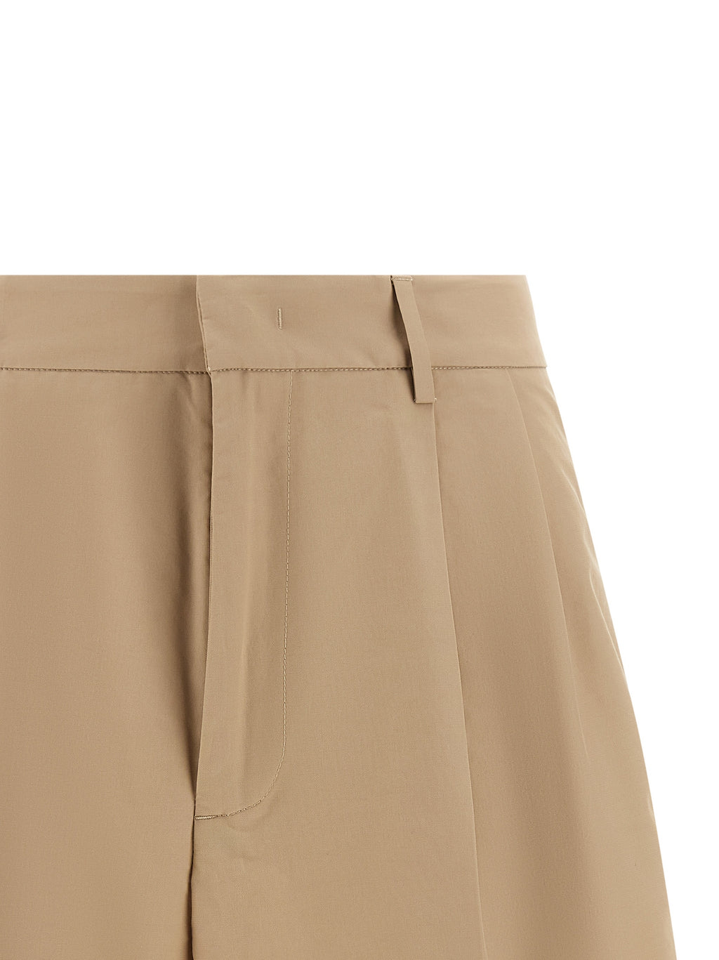 Fabiana Filippi Brown Cotton Bermuda Shorts