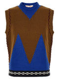 Marni Multicolor Wool Sleeveles Sweater
