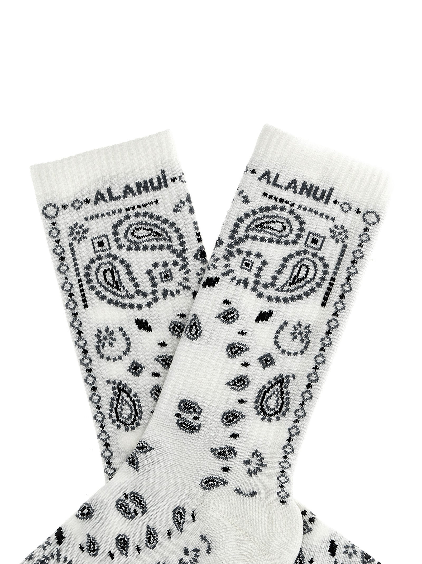 Alanui Bicolor Cotton Socks
