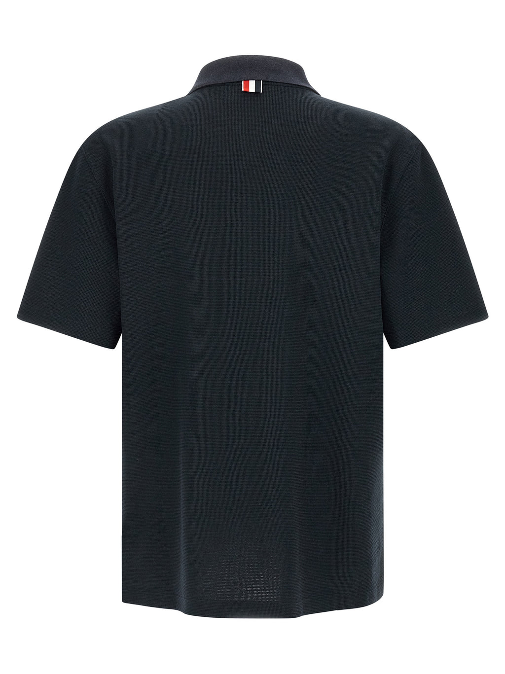 Thom Browne Blue Cotton Polo Shirt