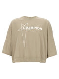 Rick Owens Gray Cotton T-Shirt