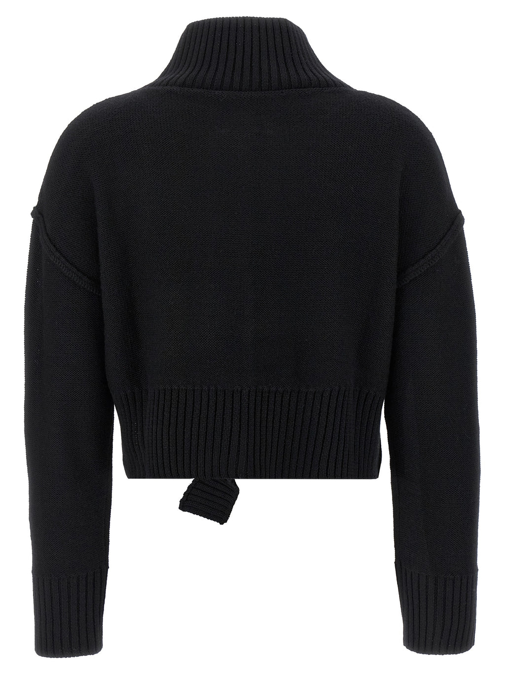 MM6 Maison Margiela Black Virgin Wool Cardigan