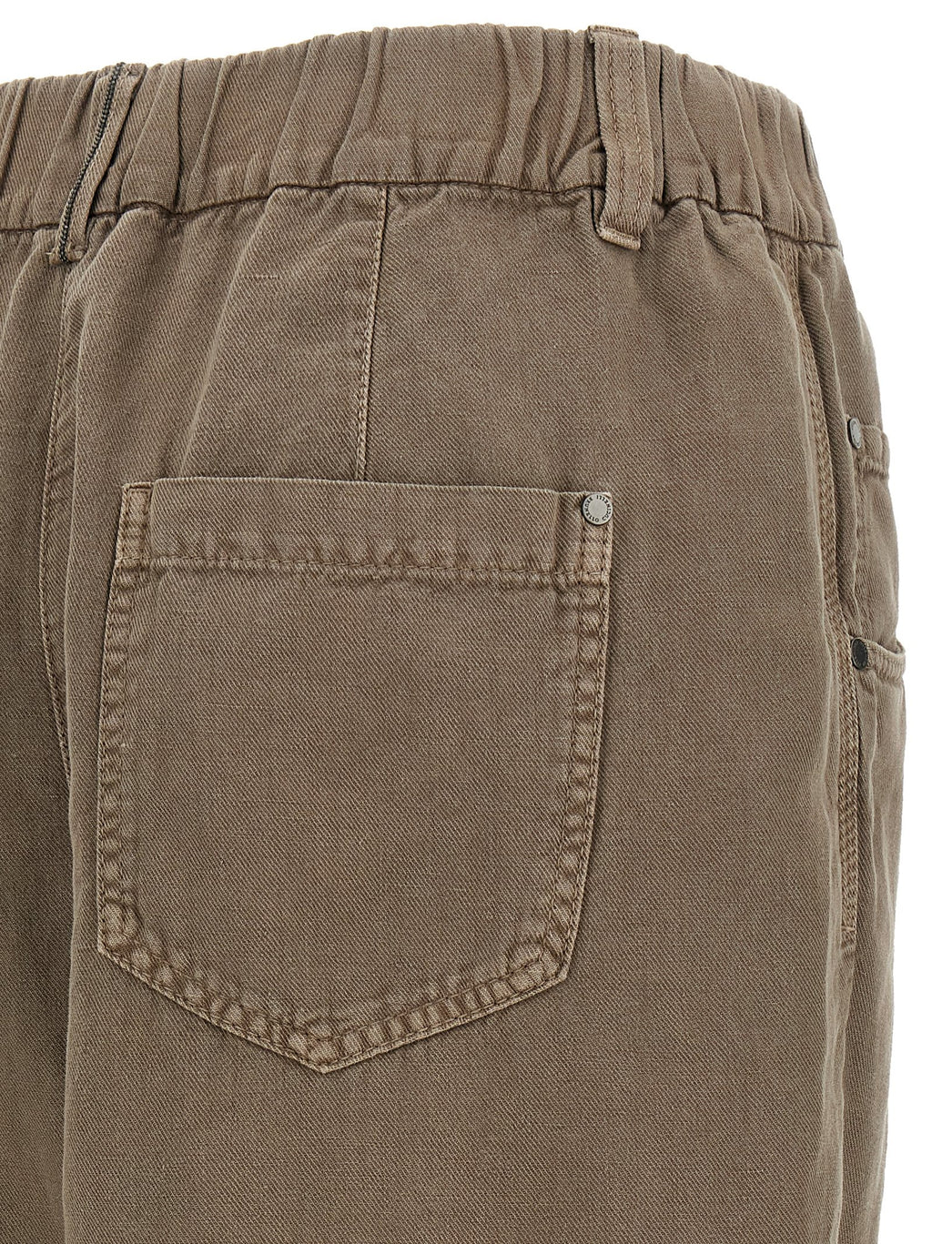 Brunello Cucinelli Brown Cotton Casual Pants