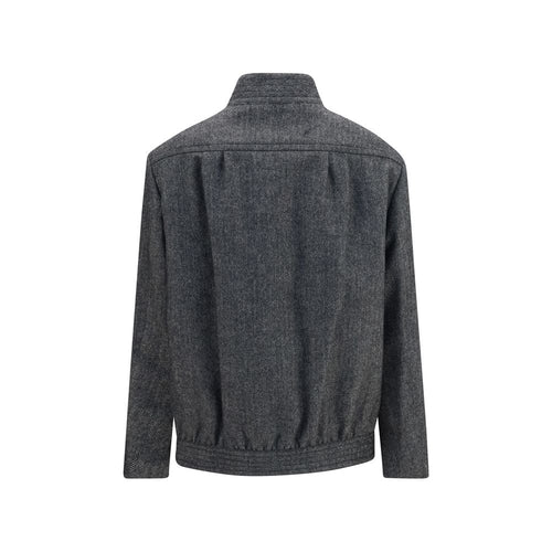 Blazé Milano Grijze wollen Oves Aries Shell Jacket