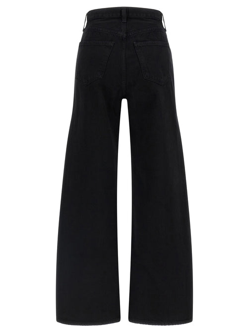 Agolde Black Cotton Jeans Denim