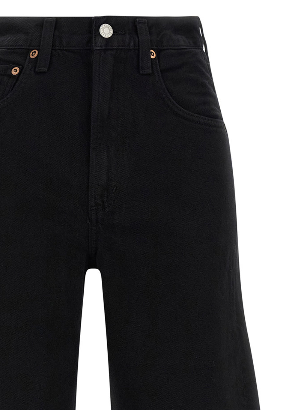 Agolde Black Cotton Jeans Denim