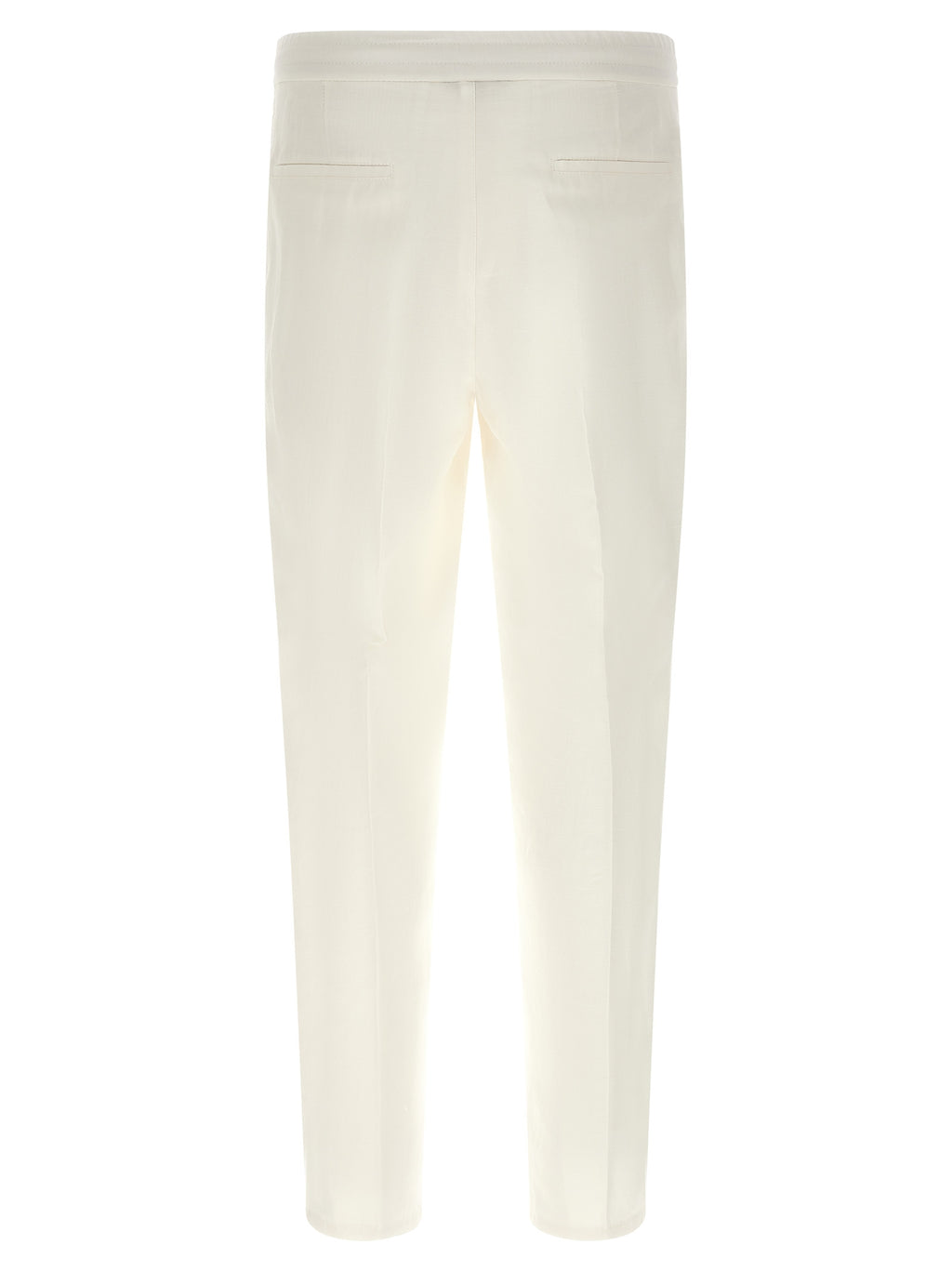 Brunello Cucinelli White Linen Casual Pants
