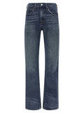 Agolde Blue Cotton Bootcut Jeans