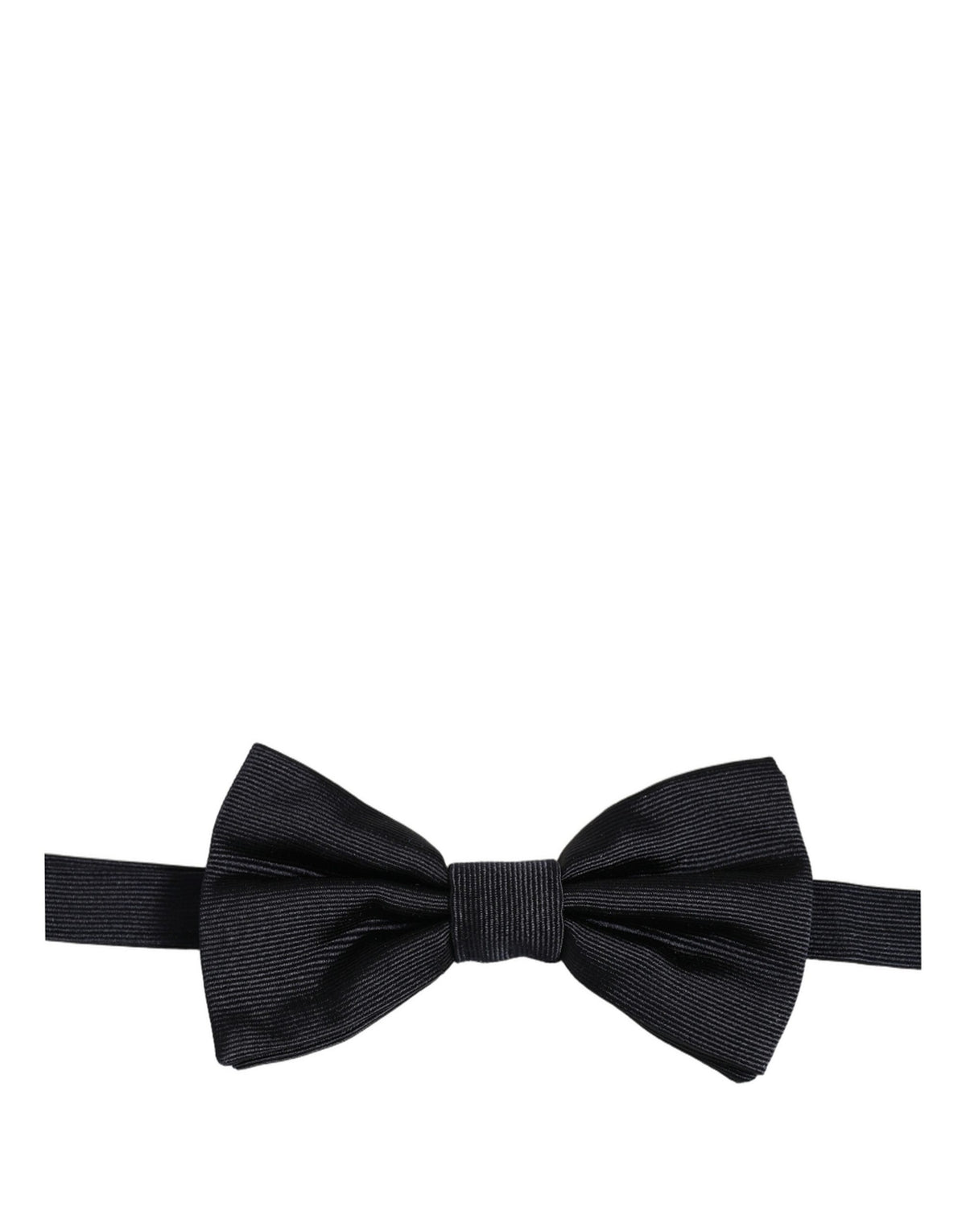 Dolce & Gabbana Herren Schwarze Fliege aus 100% Seide mit verstellbarem Halsband