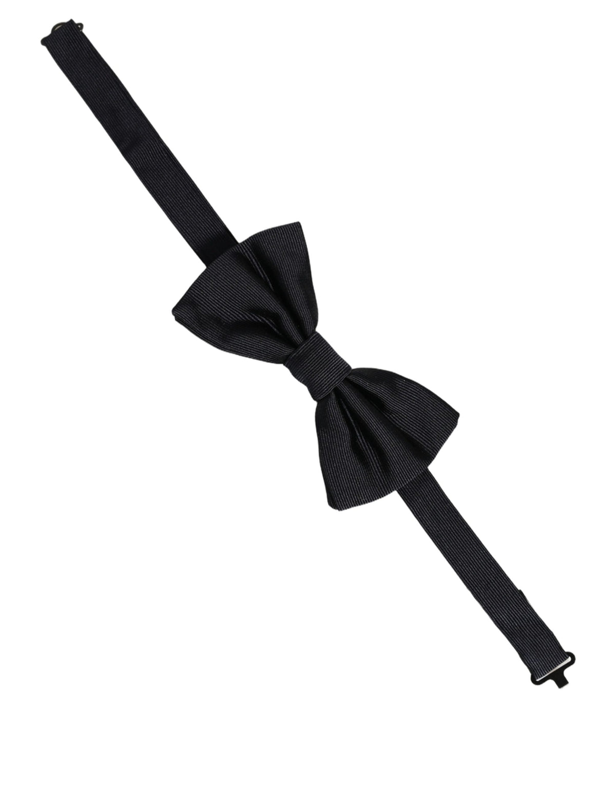 Dolce & Gabbana Herren Schwarze Fliege aus 100% Seide mit verstellbarem Halsband