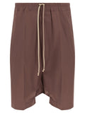 Rick Owens Brown Cotton Bermuda Shorts