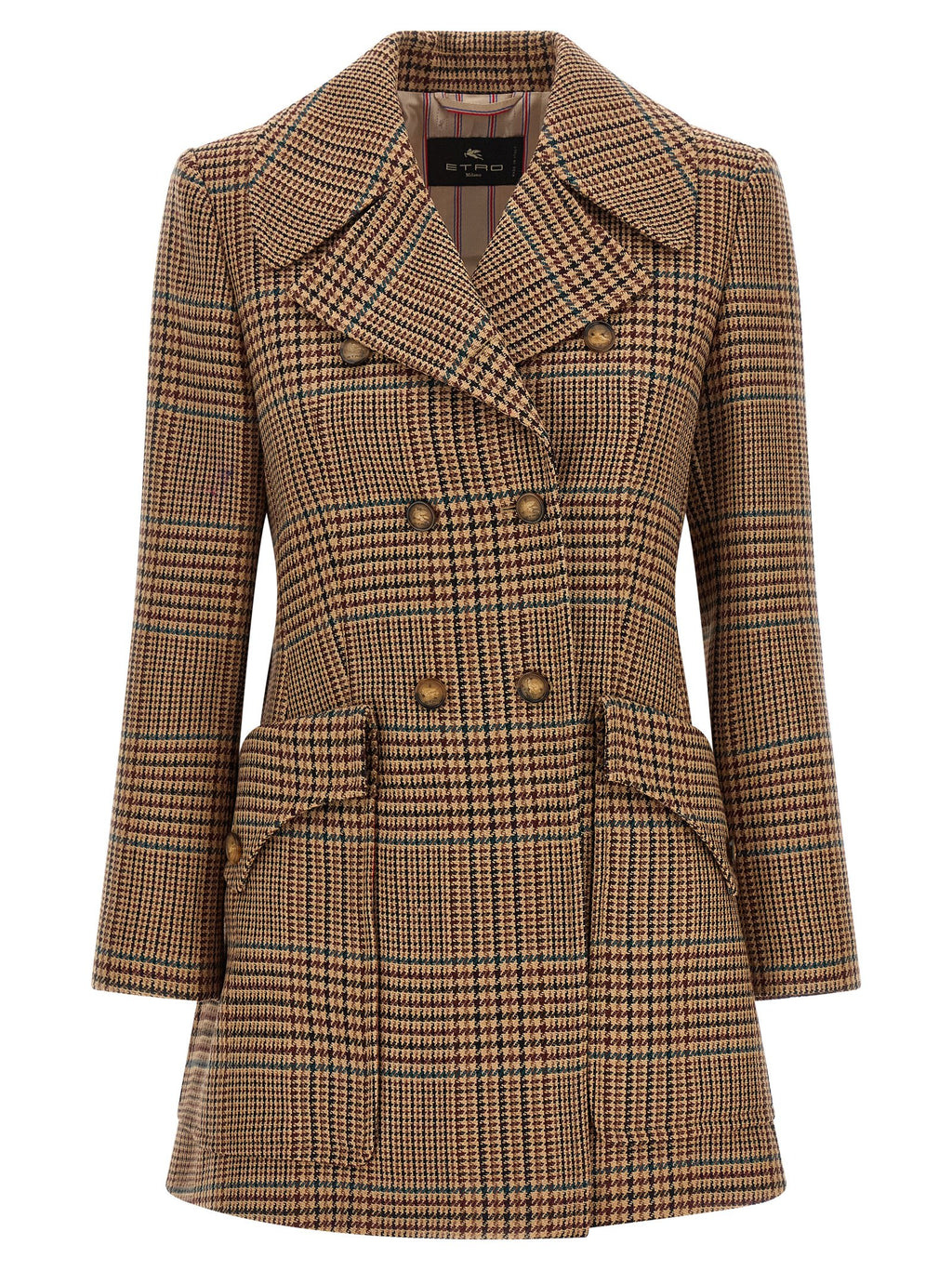 Etro Brown Wool Coat