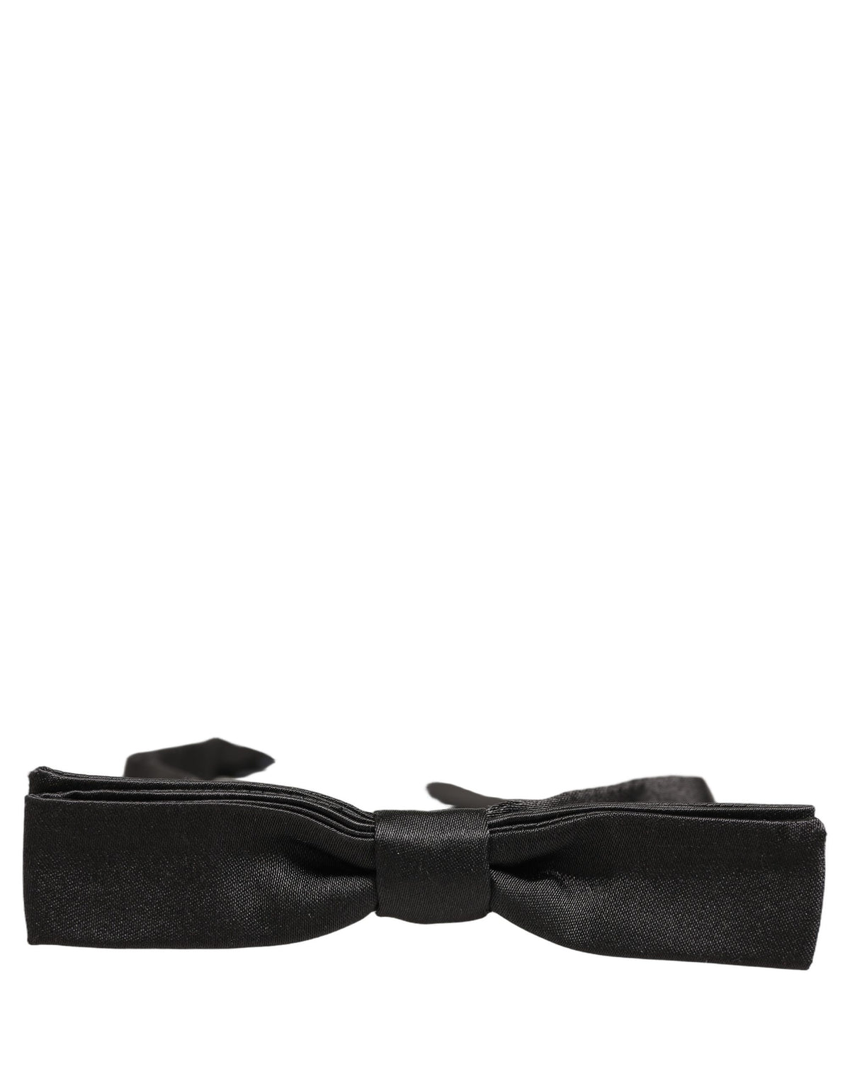 Dolce & Gabbana Herren Schwarze Fliege aus 100% Seide mit verstellbarem Halsband