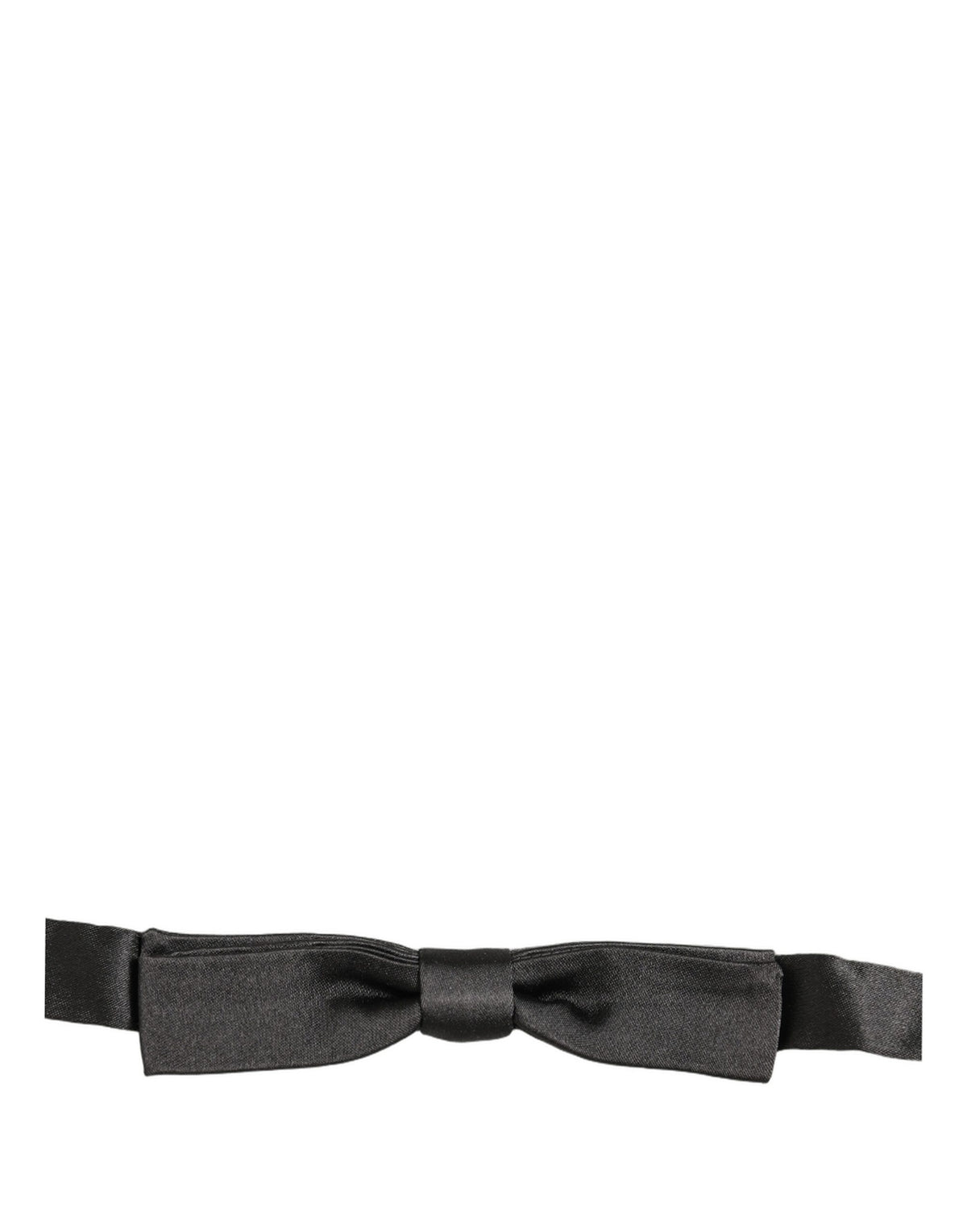 Dolce & Gabbana Herren Schwarze Fliege aus 100% Seide mit verstellbarem Halsband