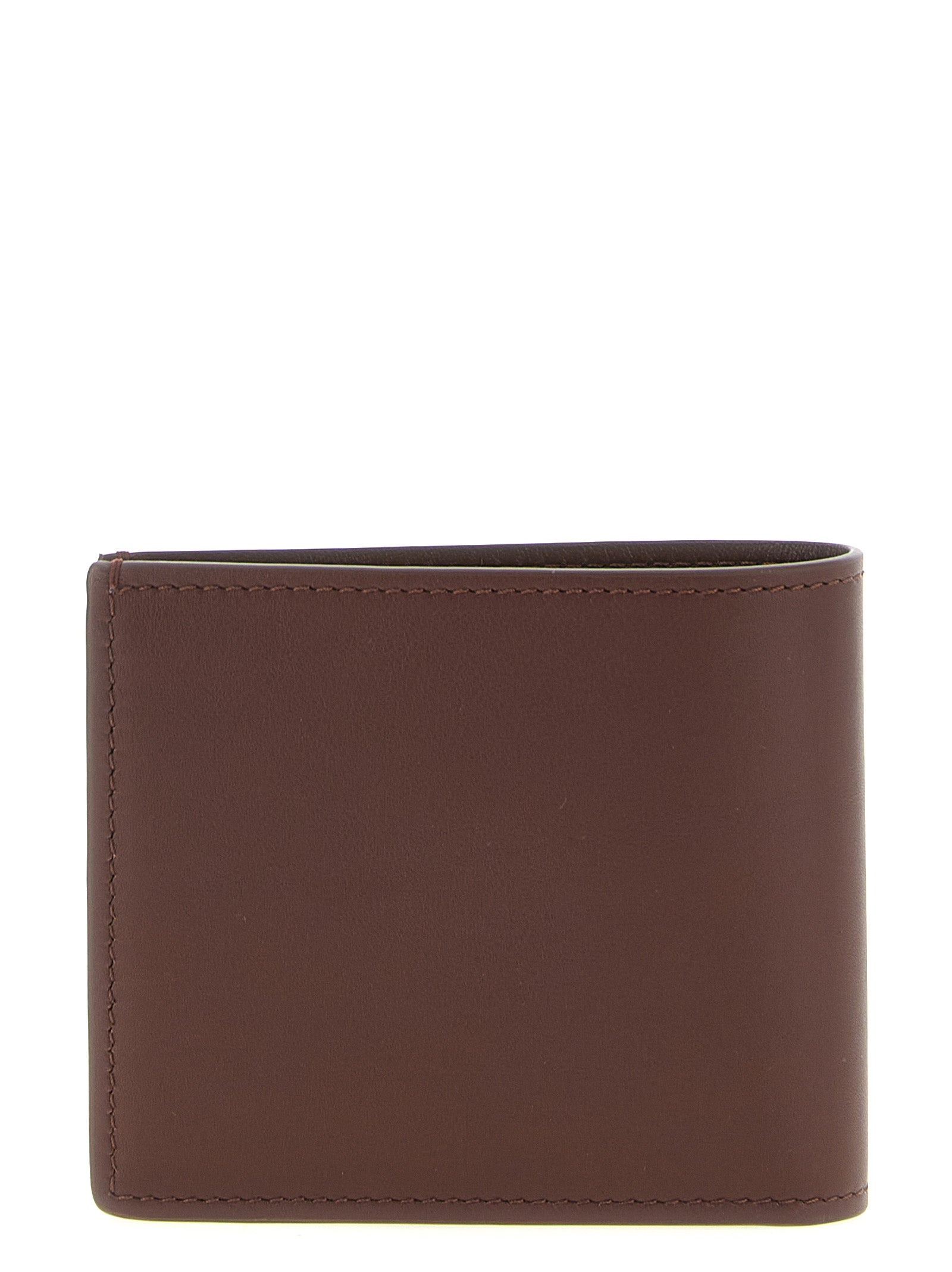 Brunello Cucinelli Brown Calfskin Leather Wallet