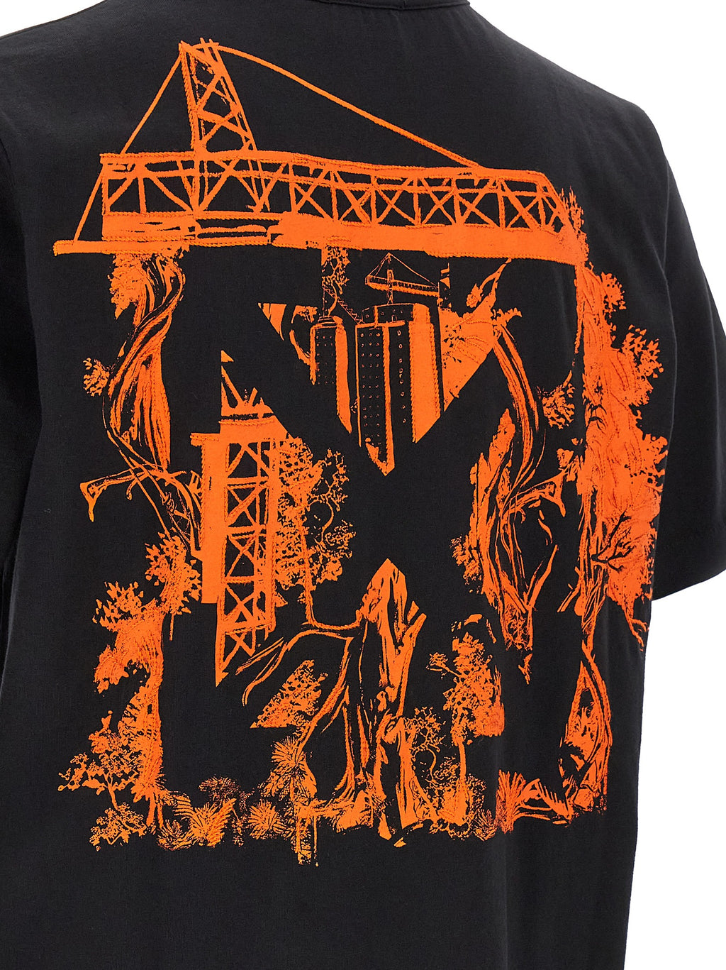 Off-White Zwart Katoenen T-shirt