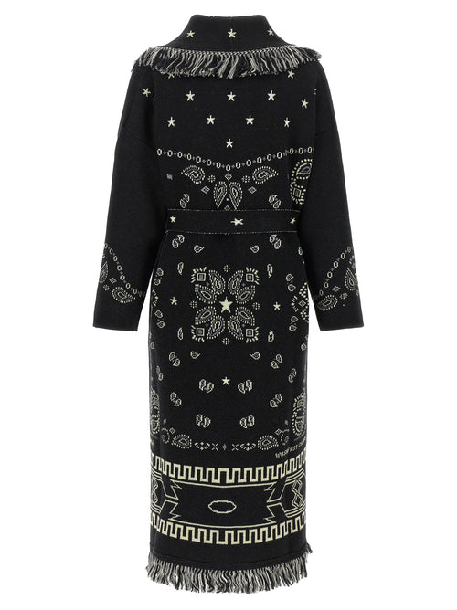 Alanui Black Virgin Wool Coat