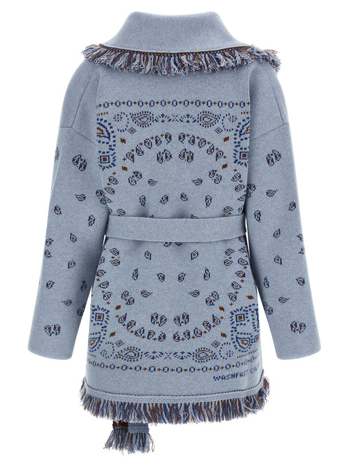 Alanui Blue Cashmere Cardigan