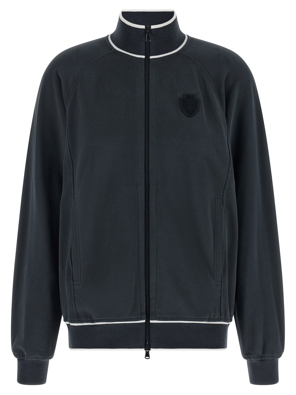 Brunello Cucinelli Blue Cotton Sweatshirt