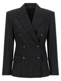 Brunello Cucinelli Gray Virgin Wool Blazer