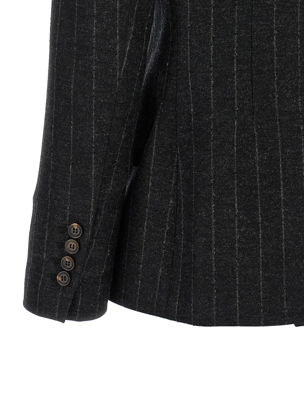 Brunello Cucinelli Gray Virgin Wool Blazer