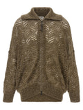 Brunello Cucinelli Brown Polyamide Cardigan