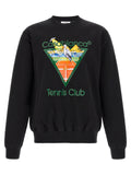 Casablanca Black Organic Cotton Sweatshirt
