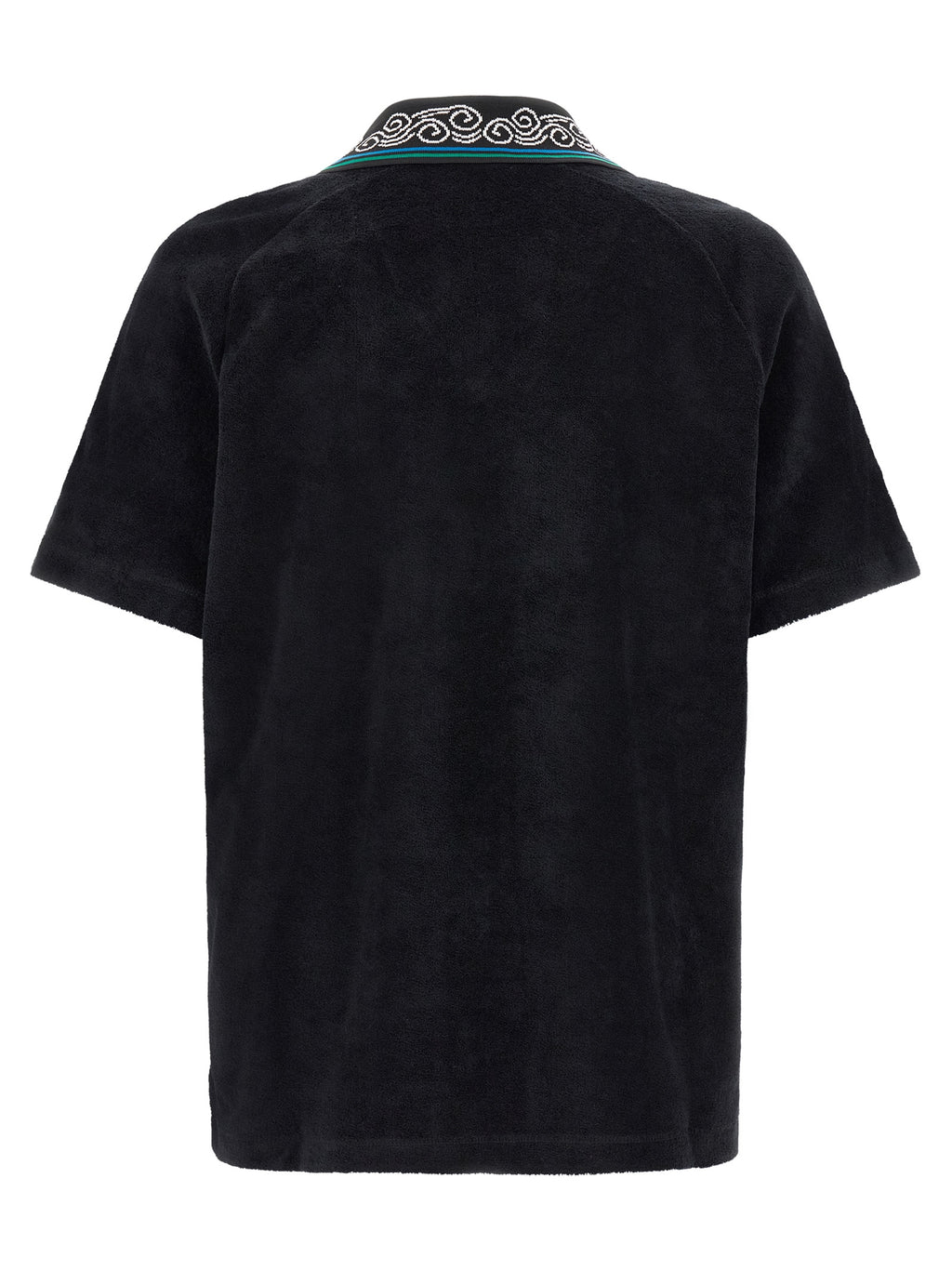Casablanca Black Cotton Polo Shirt