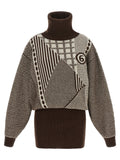 MM6 Maison Margiela Brown Wool Short Dress