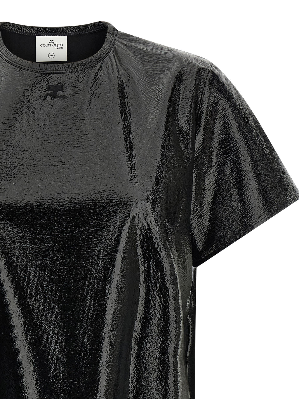 Courrèges Black Viscose Short Dress