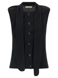 Lemaire Black Wool Sleeveless Jacket