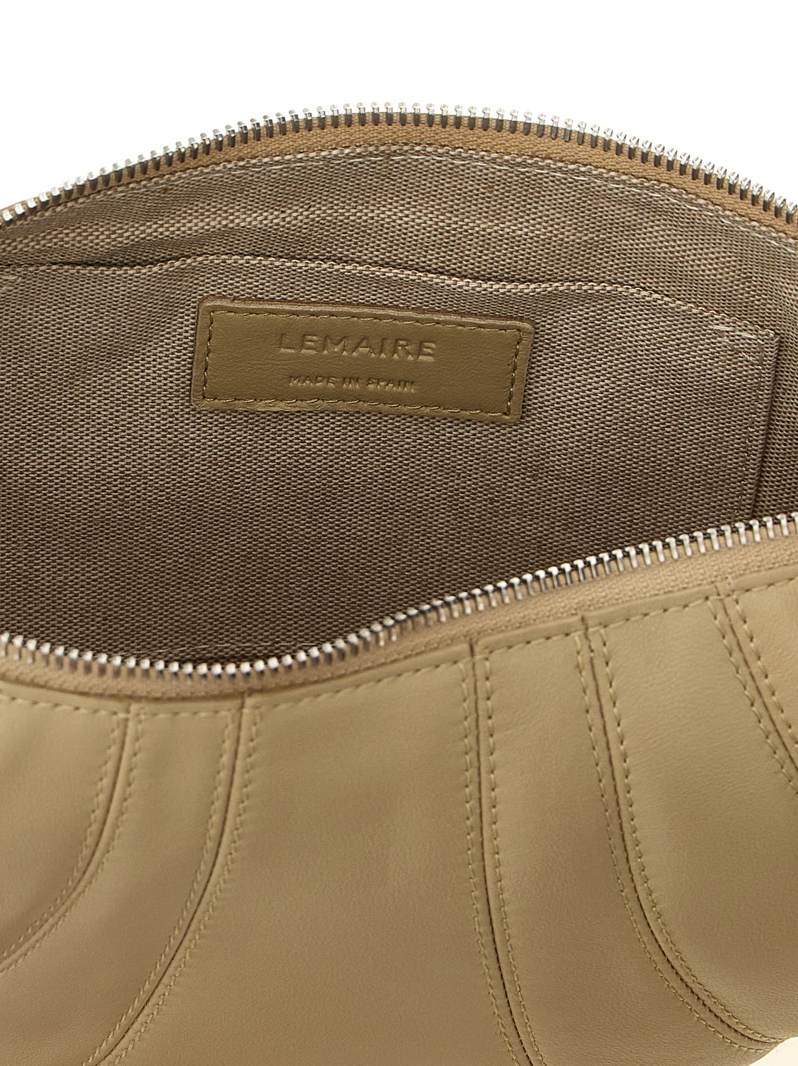 Lemaire Beige Lamb Leather Shoulder Bag