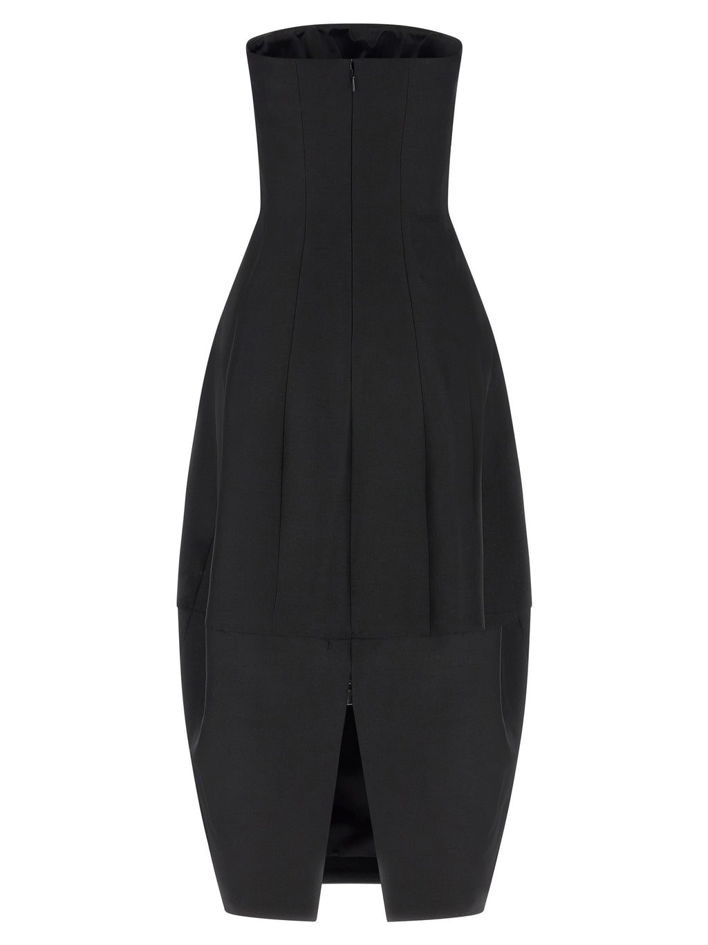 Khaite Black Wool Long Dress