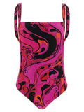 Emilio Pucci Fuchsia Polyamide One-Piece Swimsuit