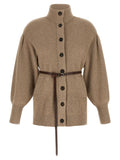 Brunello Cucinelli Beige Virgin Wool Cardigan