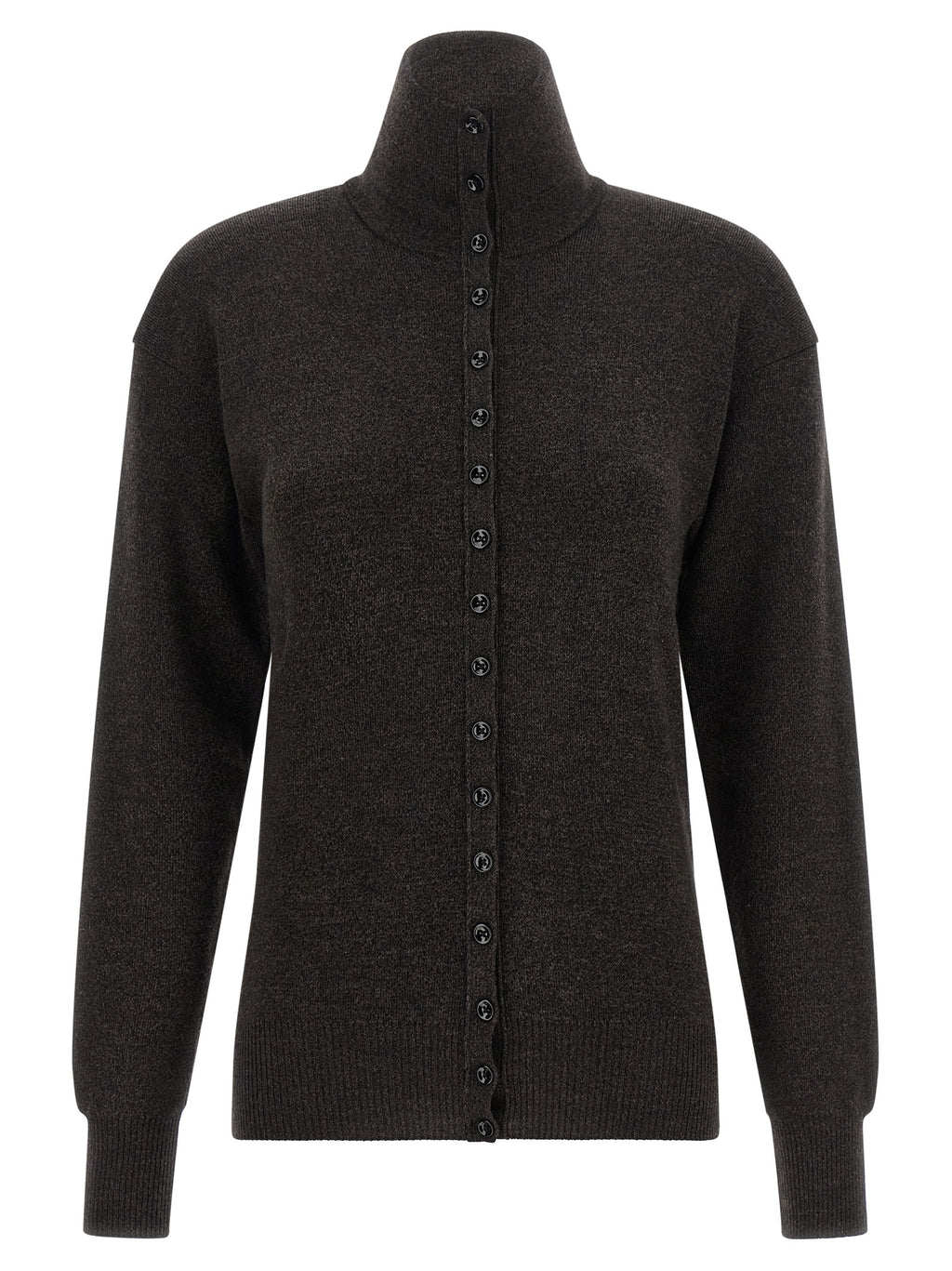Lemaire Brown Wool Cardigan