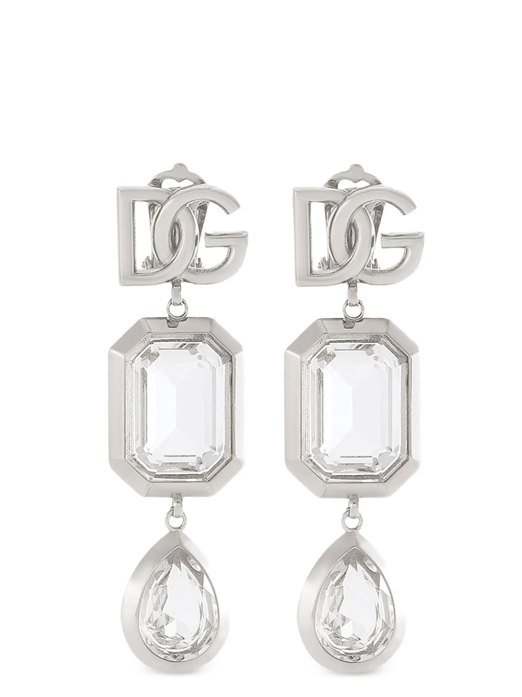 Dolce & Gabbana Silver Brass Earrings