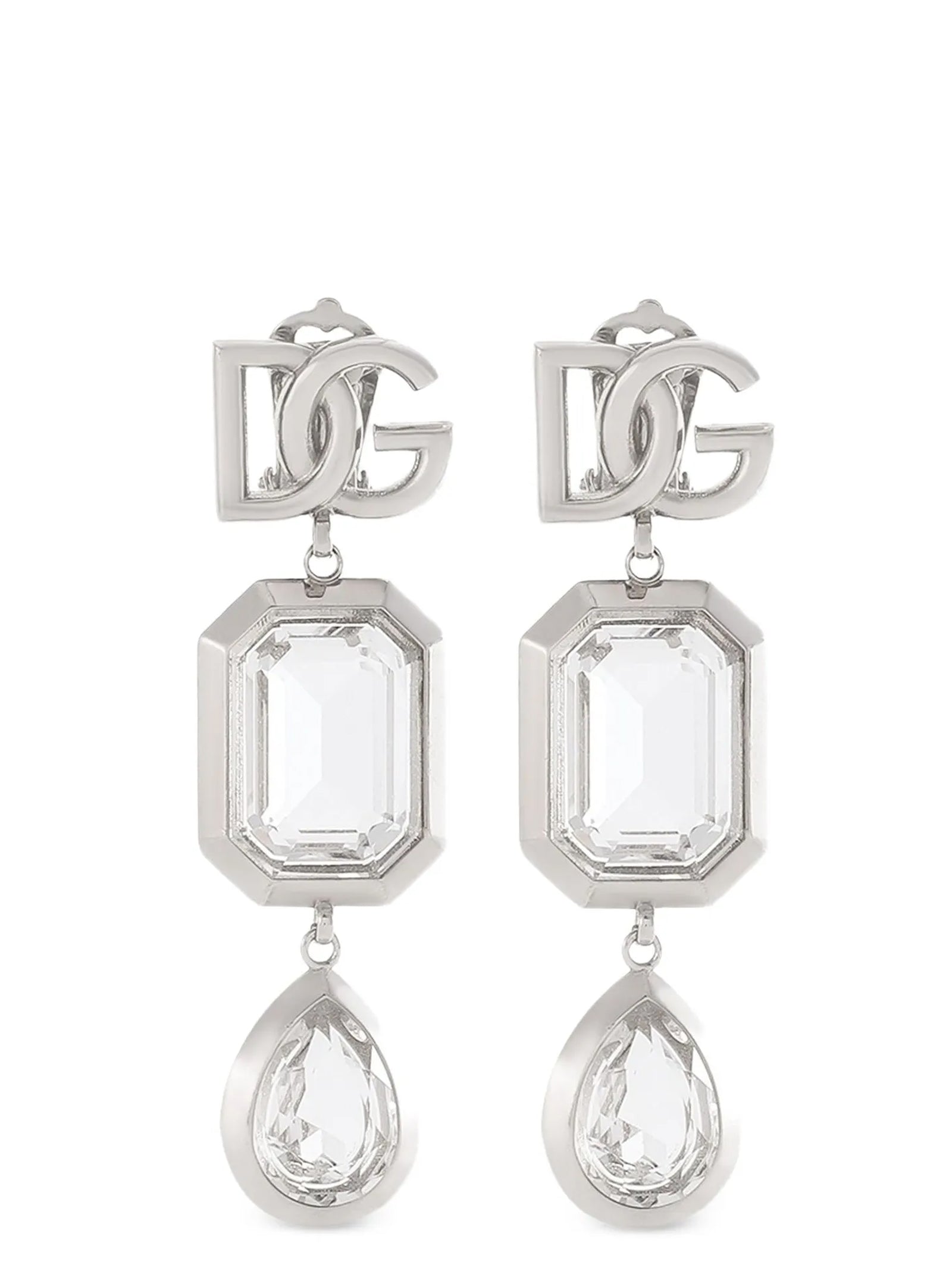 Dolce & Gabbana Silver Brass Earrings