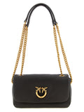PINKO Bruine Lamsleren Crossbodytas