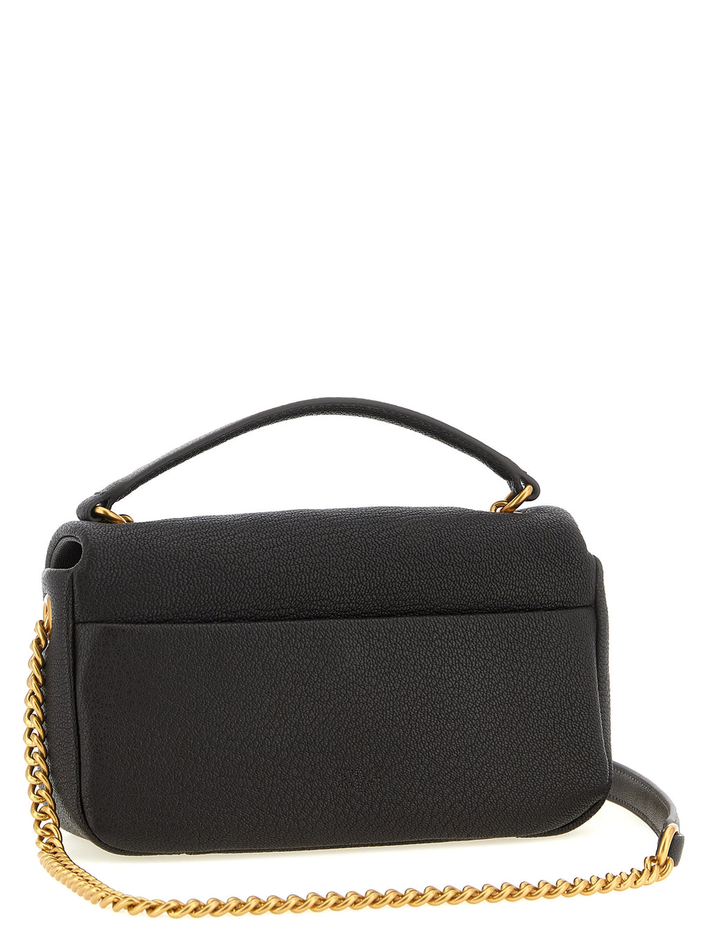 PINKO Bruine Lamsleren Crossbodytas