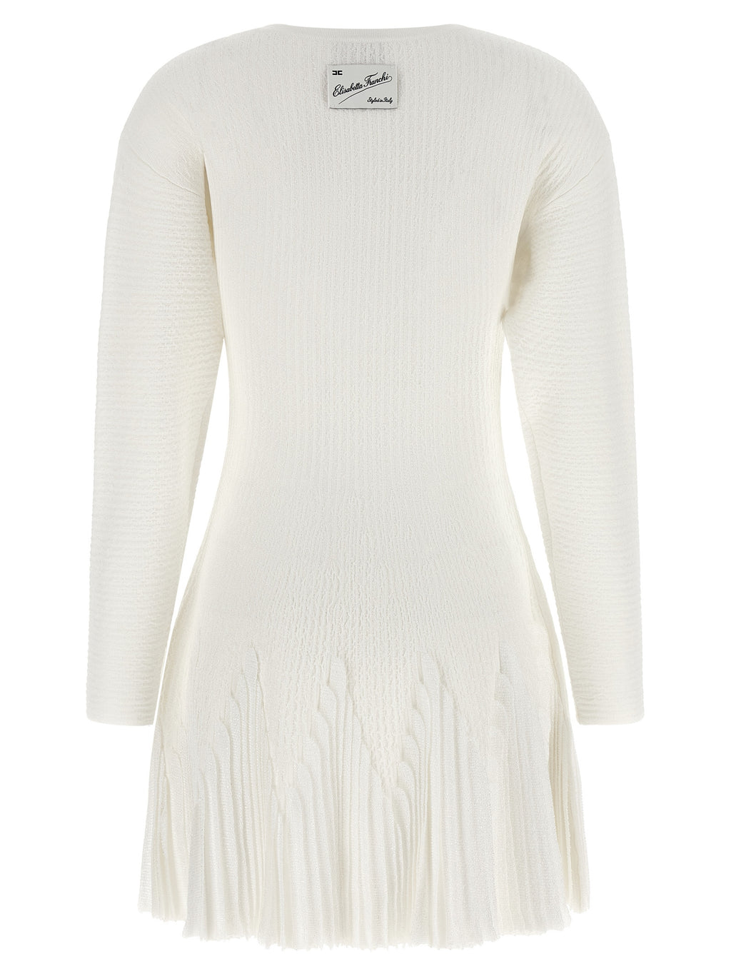 Elisabetta Franchi White Viscose Short Dress