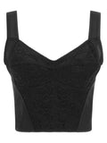 Dolce & Gabbana Black Polyamide Tank Tops